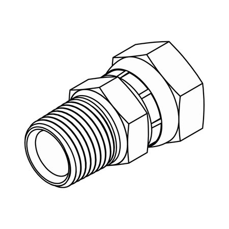 TOMPKINS Hydraulic Fitting-Steel24MP-24FPX 1404-24-24